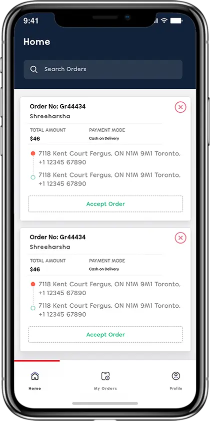 Order Request - Options
